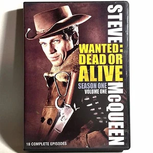 Wanted: Dead or Alive - Season One 1 (2-DVD, 1958) Steve McQueen 18 Episodes - Picture 1 of 3