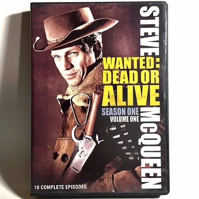 Wanted: Dead or Alive - Season One 1 (2-DVD, 1958) Steve McQueen 18 Episodes - Image 1 of 3