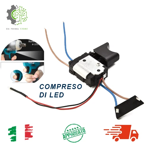 Pulsante avvitatore trapano univesale 7.2V 24V controllo velocità interrutore ✅✅ - Imagen 1 de 4