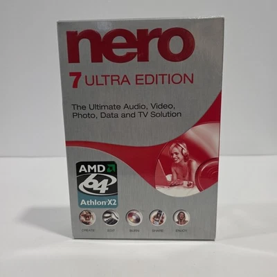 Nero 7 Ultra Edition Enhanced The Ultimate Audio Video Photo w/Manual & Key - Image 1 of 4