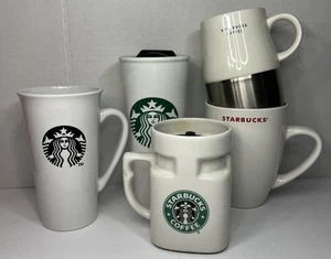 Lot Of 5 - Starbucks Coffee Mugs / Cups - Picture 1 of 12