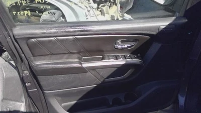 15 NISSAN ARMADA Front Door Trim Panel Left driver black - Image 1 of 4