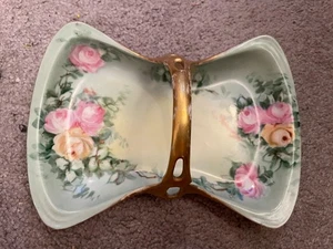 Ester Horlbeck Miler Artist Signed Limoges France Hand Decorated Handled Tray de - Picture 1 of 5