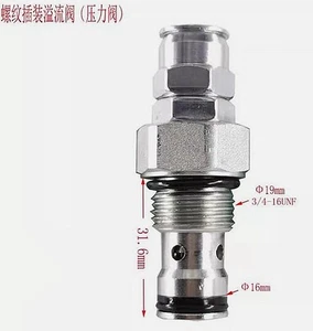 1 Stück Hydraulik Überdruckventil YF06-02 druckverstellbar Kartuschendruckventil - Bild 1 von 5