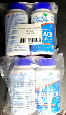 2 packs of 2 = 128 tablets total - EVOLVE Original Scent Conc. Bleach tablets - Image 1 of 2