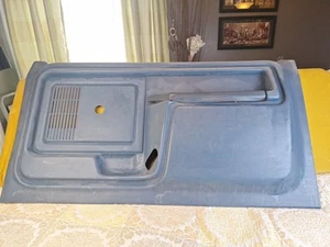 80-86 Ford F-100 F-150 Bronco  Manual Door Panel RH Side Blue OEM - Picture 1 of 16