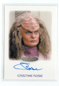 The Women of Star Trek 50th Anniversary Auto Card Cristine Rose as Gi’Ral - Picture 1 of 4