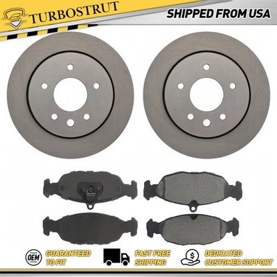 Kit de pastillas de freno rotores de freno traseros OE para Jaguar XK8 1997-2002 4,0 L Foto 1 de 2