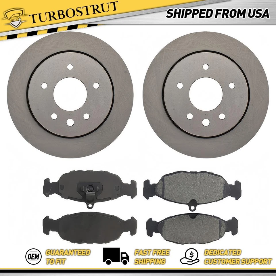 Kit de pastillas de freno rotores de freno traseros OE para Jaguar XK8 1997-2002 4,0 L Foto 1 de 2