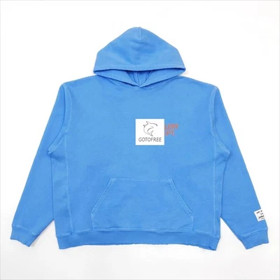 GOTOFREE 25AW BLUE GDEPT HOODIE MEN WOMEN HOODED JUMPER SWEATSHIRT ACTIVEWEAR - Image 1 of 4