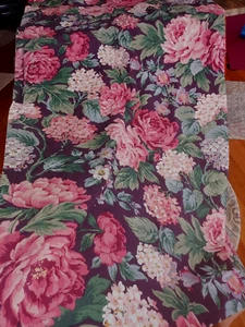 Pr JCPenney Grande Floral Varilla Bolsillo Forrado Polialgodón Cortinas y Corbatas 41x88 (2) - Imagen 1 de 10