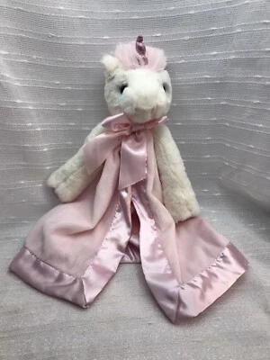 Bearington Bebé Unicornio Blanco Rosa Lovey Manta de Seguridad Peluche Animal de Peluche Foto 1 de 4