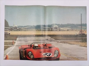 Poster Doppio ALFA ROMEO 33 + FERRARI 512 SPIDER - Picture 1 of 2