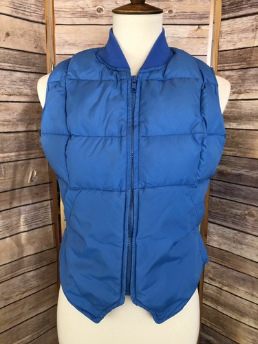 CANADA GOOSE Giacca giubbotto tampone vintage da donna trapuntata oca blu taglia 12