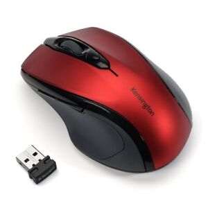 Kensington Pro Fit Mid-size Wireless Mouse Ruby Red - Optical - Wireless - Radio
