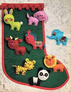 ~Laminated Vintage Sewing Pattern For Cute Animal Stocking Fillers or Tree Decs~ - Picture 1 of 1