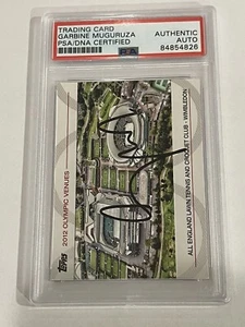 Tarjeta de Wimbledon Garbine Muguruza firmada IP autografiada losada PSA ADN PSA/ADN a - Imagen 1 de 3