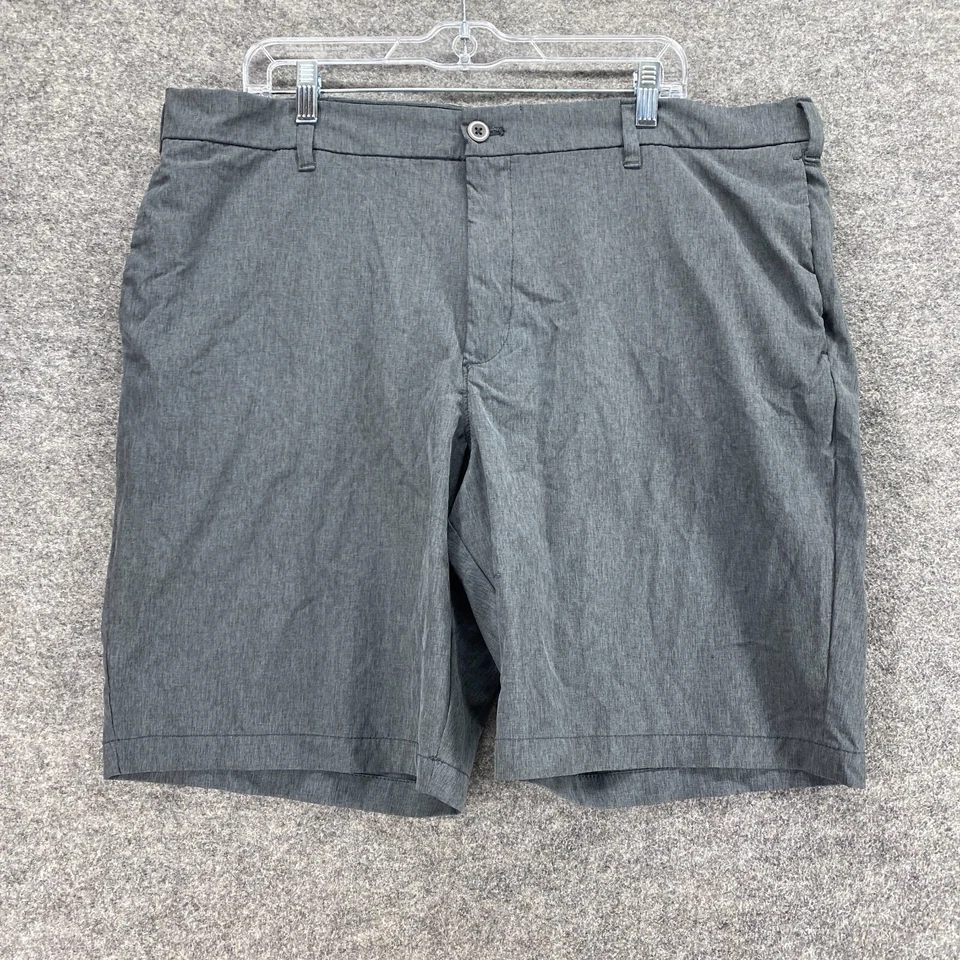 Pantalones Cortos Izod Hombres 40 Gris Híbrido Chino Tiro Alto Bolsillos Frontales Planos Ajuste Regular Foto 1 de 4