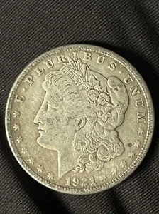 MORGAN SILVER DOLLAR 1921-S San Francisco, mint B08 - Picture 1 of 3