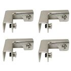4Pcs L Type Glass Fixing Clip 2 Way Glass Connectors for 6-10Mm Furniture4085
