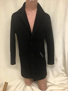 Zanerobe Kaplan Melton Coat XS Black $595 - Picture 1 of 11
