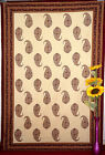 Drap de lit double tapisserie indienne suspendue mandala paisley imprimé boho lancer art