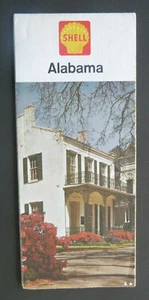 1964 Alabama road map Shell oil gas early interstate Muscle Sholes Birmingham - Picture 1 of 4
