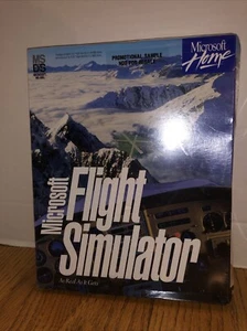 1993 Microsoft Flight Simulator 5.0 for MS DOS 3.5" Floppy (New & Sealed) Promo - Picture 1 of 10