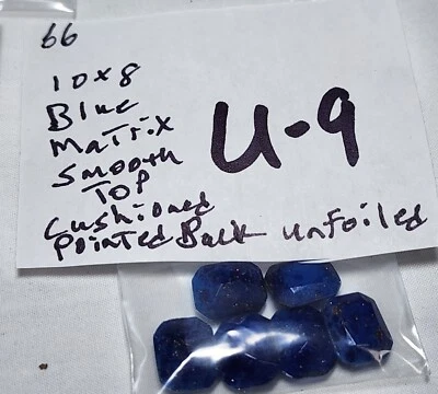 6 Vtg Lot 10x8mm Octagon Rhinestone Czech W Germany Jewelry  Repair Brooch 8010 - Image 1 of 2