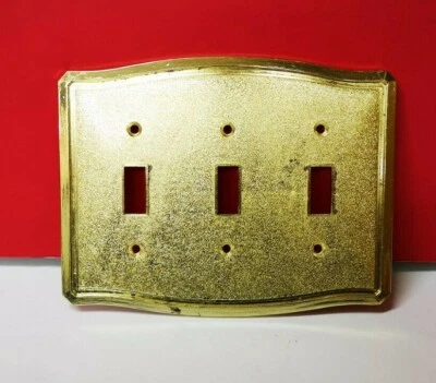 PLACA CONMUTADORA NuTone 3 velocidades latón antiguo HALLMACK decoración/biselada HM-3620AB Foto 1 de 4