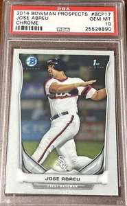 2014 Bowman Chrome José Abreu 1st #BCP17 PSA 10 Gem Mint 💎 - Picture 1 of 2