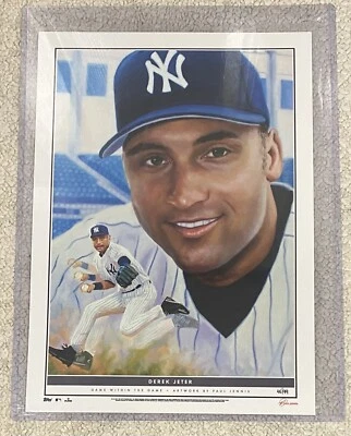 2021 TOPPS Game Within The Game 10x14 Fine Art Print #10 of Derek Jeter - #46/99 - Image 1 of 2
