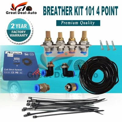 DIFF BREATHER KIT 4 PORT 101 for TOYOTA LANDCRUISER 75 80 100 200 Series - image 1 of 4