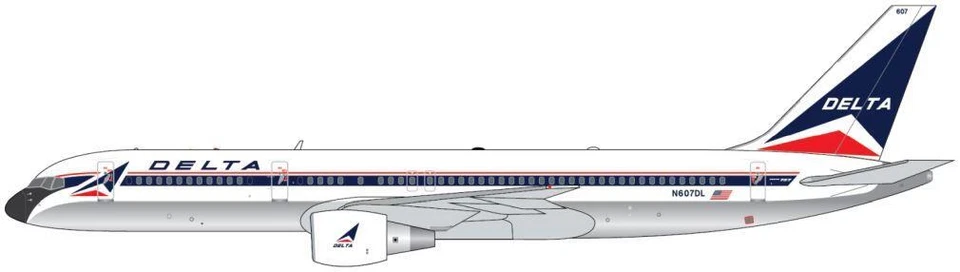 Gemini Jets 1:400 Scale Boeing B757-200 Delta Airlines N607DL Widget Livery — 第 1/1 张图片
