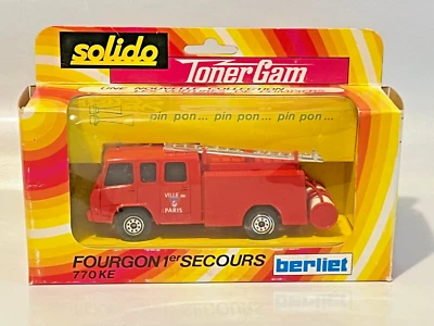 Solido 1/50th Scale Toner Gam No. 350 Berliet Fire Truck - Image 1 of 4