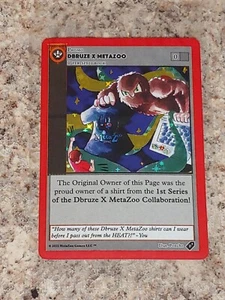 Dbruze x Metazoo Promo Full Holo Foil Card Brand New Sealed Rare 2021 Poncho art - Picture 1 of 3