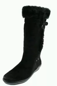 ¡NUEVO! NINE WEST Odeleya Negro Gamuza Media pantorrilla Botas Zapatos 5 Medianas (B,M) - Imagen 1 de 6