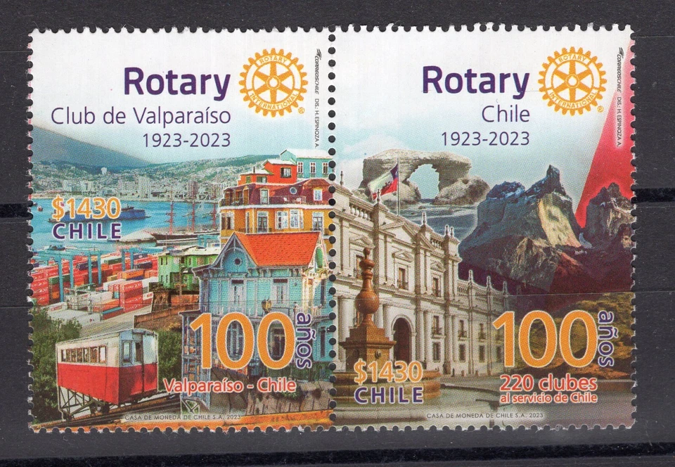 CHILE, ROTARY, 2023, COMPLETE SET, MNH - Image 1 of 1