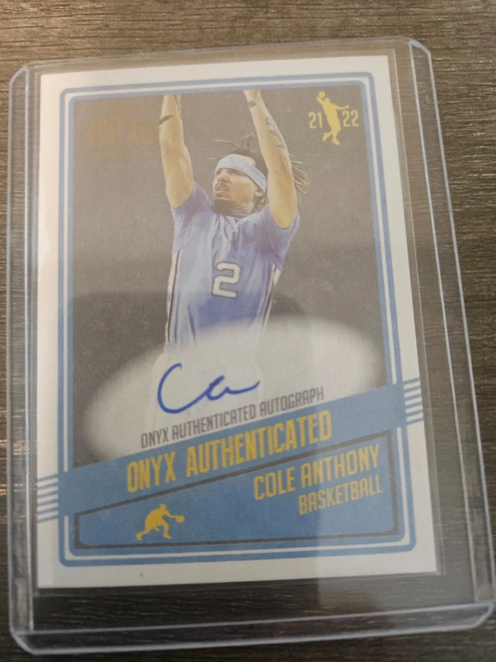 2021-22 Onyx Vintage - Autographs #VACA Cole Anthony (AU) - Image 1 of 2