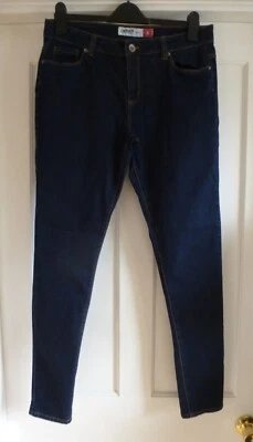 Ladies size 14 Cotton Blend Indigo Blue Denim Skinny Leg Jeans by Cherokee #1 - Image 1 of 4