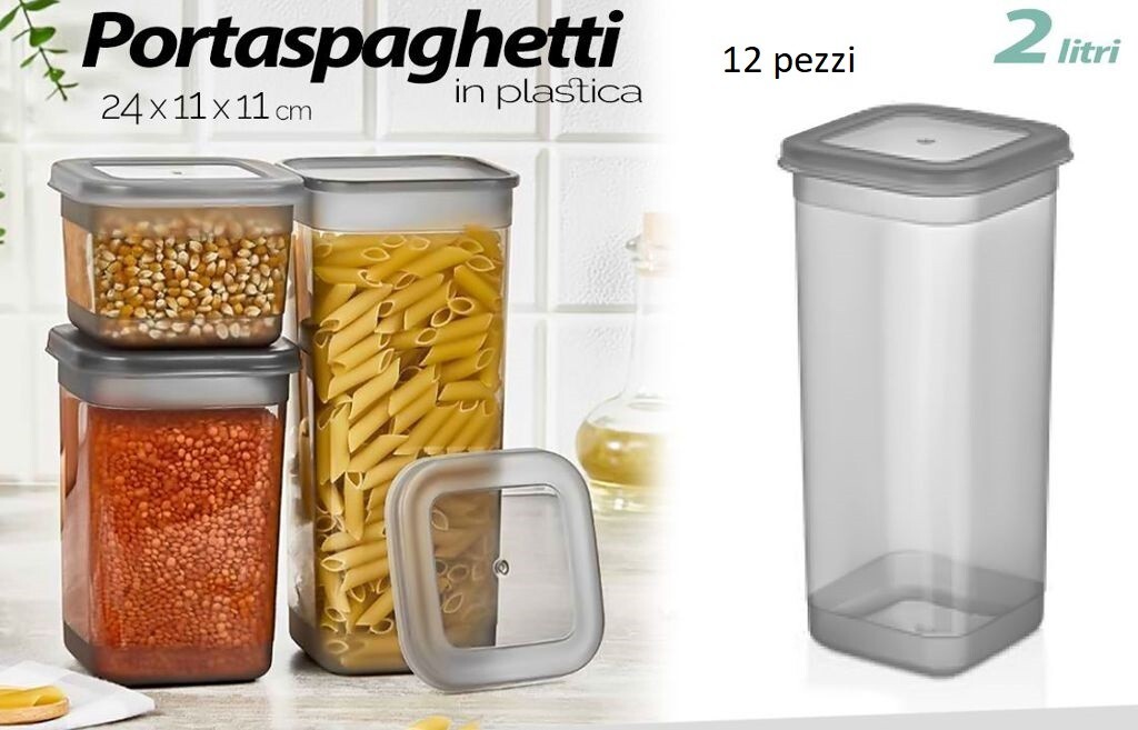 Set 18 Contenitori Ermetici Per Alimenti - Da 0.75L A 2.5L, Per Pasta, Cereali, Farina - Foto 8