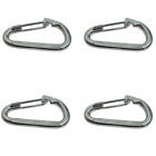 4 Pcs Marine Stainless Steel T316 3/8" Spring Clip 350 Lbs WLL Rigging Lift Link
