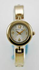 Nine & Company Watch Womens Stainless Steel Gold Water Resistant White Quartz