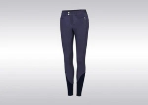 Samshield Women's Adele Riding Trousers, Knee Trim, with Glitter Applications, Jeans Bla - Picture 1 of 4