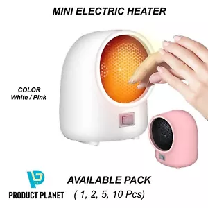 Mini Electric Heater Portable Desktop Winter Fan Air Heating Warmer Home Office - Picture 1 of 25
