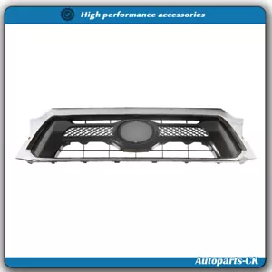 Parrilla superior de parachoques delantero para Toyota Tacoma 2012-2015 conjunto de plástico cromado - Imagen 1 de 8