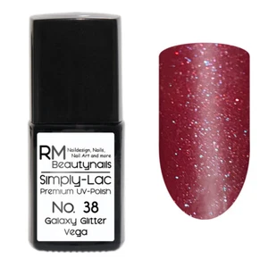 10ml Uv Led Gel Nagellack Polish Glitter Rot Soak Off  - Bild 1 von 1