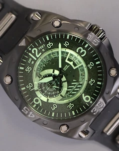 Invicta Men s 40285 Aviator Automatic Black Polyurethane With Black Staibless - Picture 1 of 5