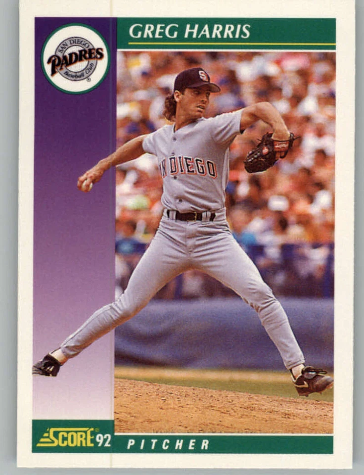 1992 Score #378 Greg Harris Padres  - Image 1 of 1