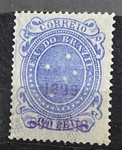 Brasilien 1899 Aufdruck auf Südkreuz 500R MH S24 - Bild 1 von 2